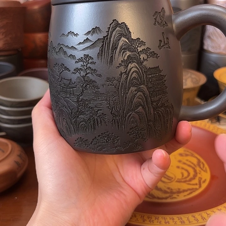 茶杯紫砂宜兴紫砂茶具正品