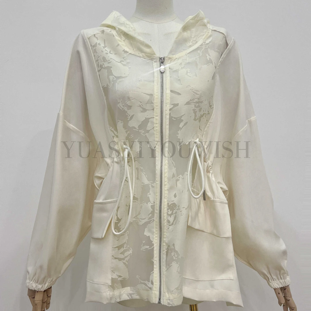 YUASYIYOUWISH|"露华"设计师版型抽绳连帽轻薄外套