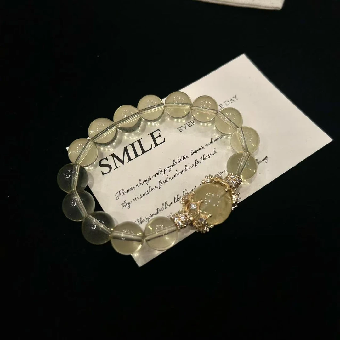 YIMI 天然水晶黄水晶手链x1428（11毫米）