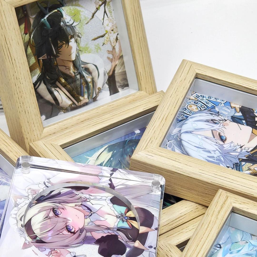 【强盗】原神崩铁相框吧唧二次元二创动漫潮玩周边摆件