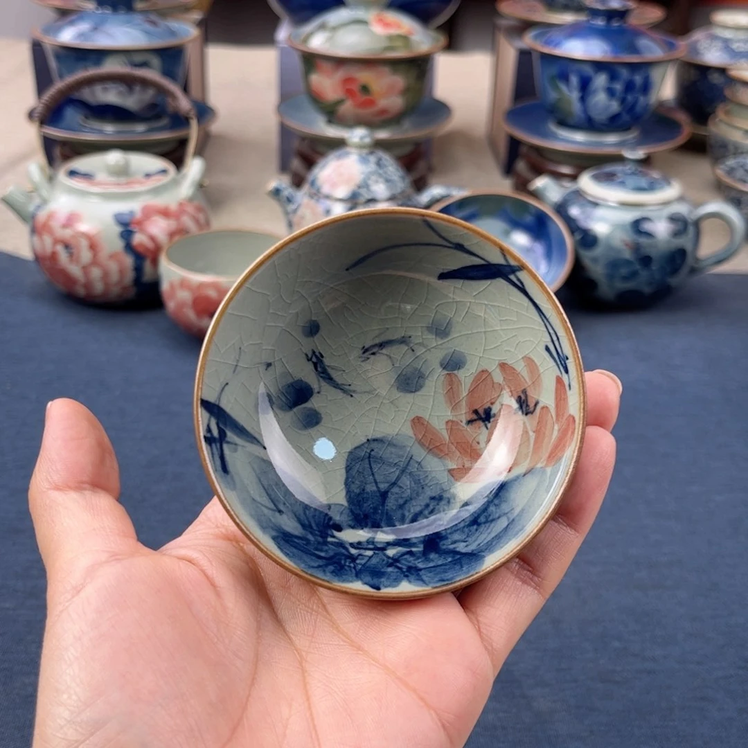 杯景德镇手绘手工茶具