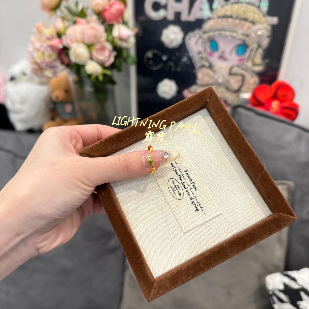 镀K金【霹雳配饰公园】新中式国风小灵蛇轻奢戒指