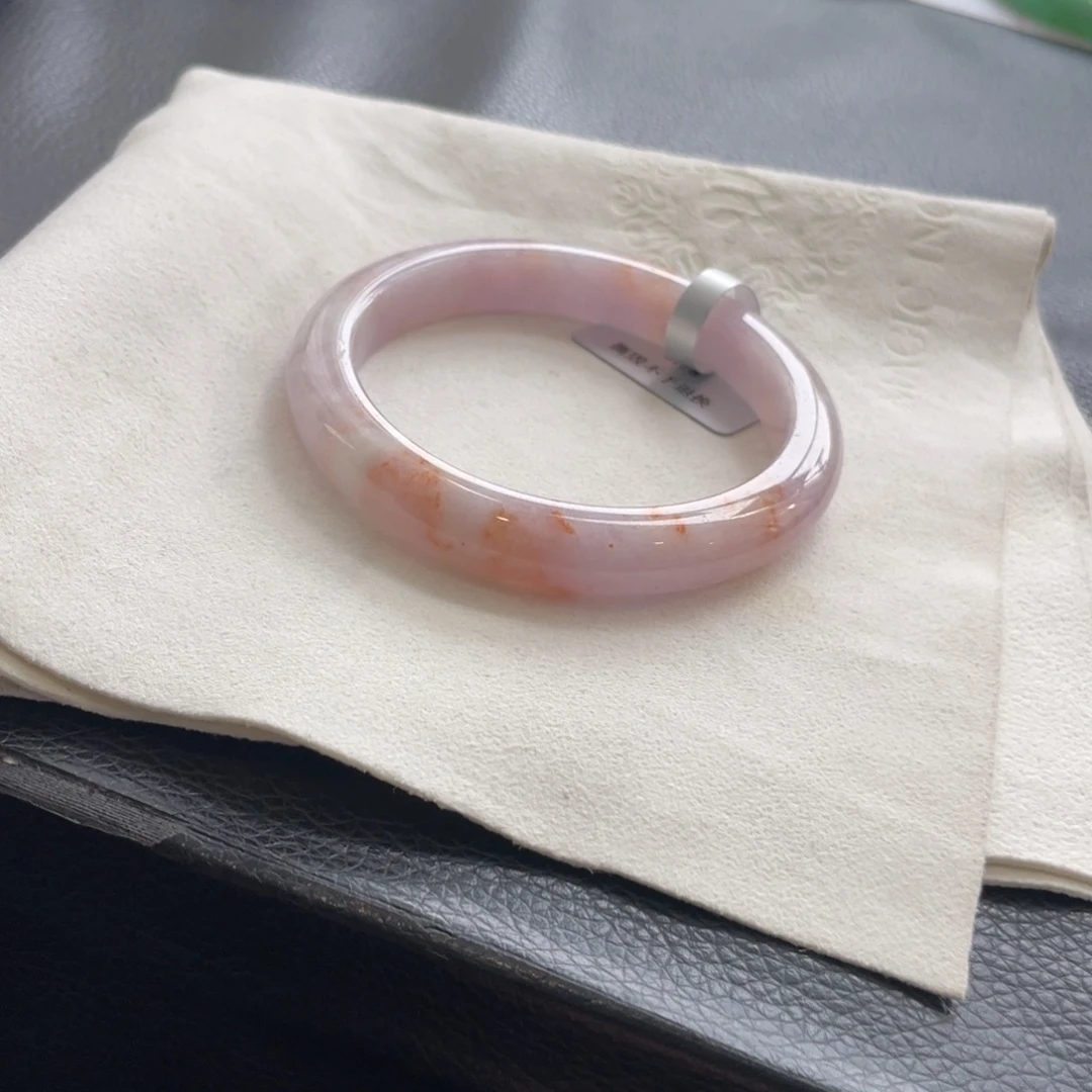 翡翠未镶嵌手镯57.8正圈