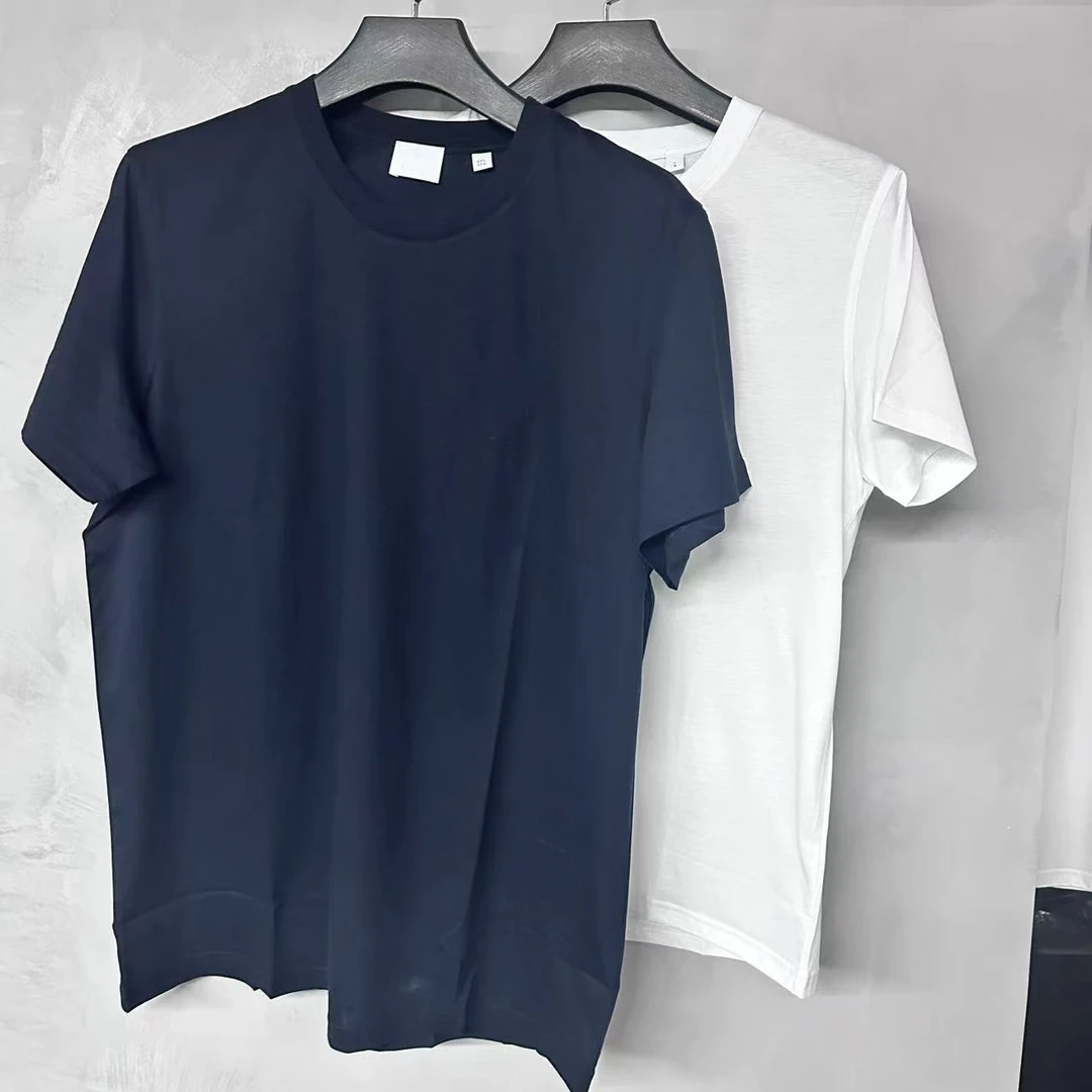 男士双色刺绣标休闲T恤-A3