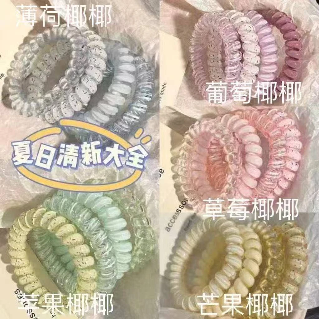 学生发饰简约葡萄通用发绳女性发圈可爱百搭发圈