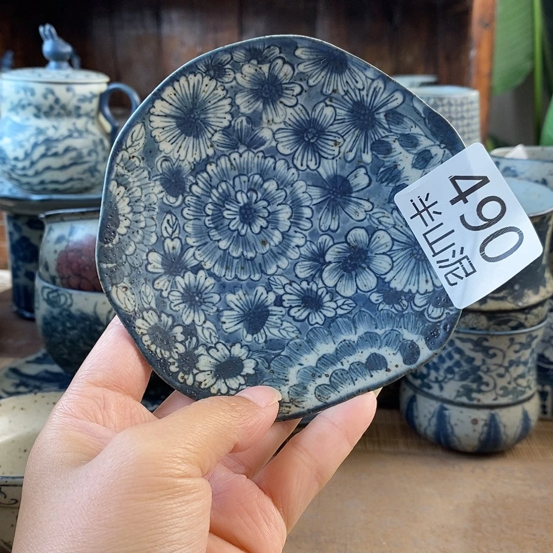手工手绘青花高温陶瓷