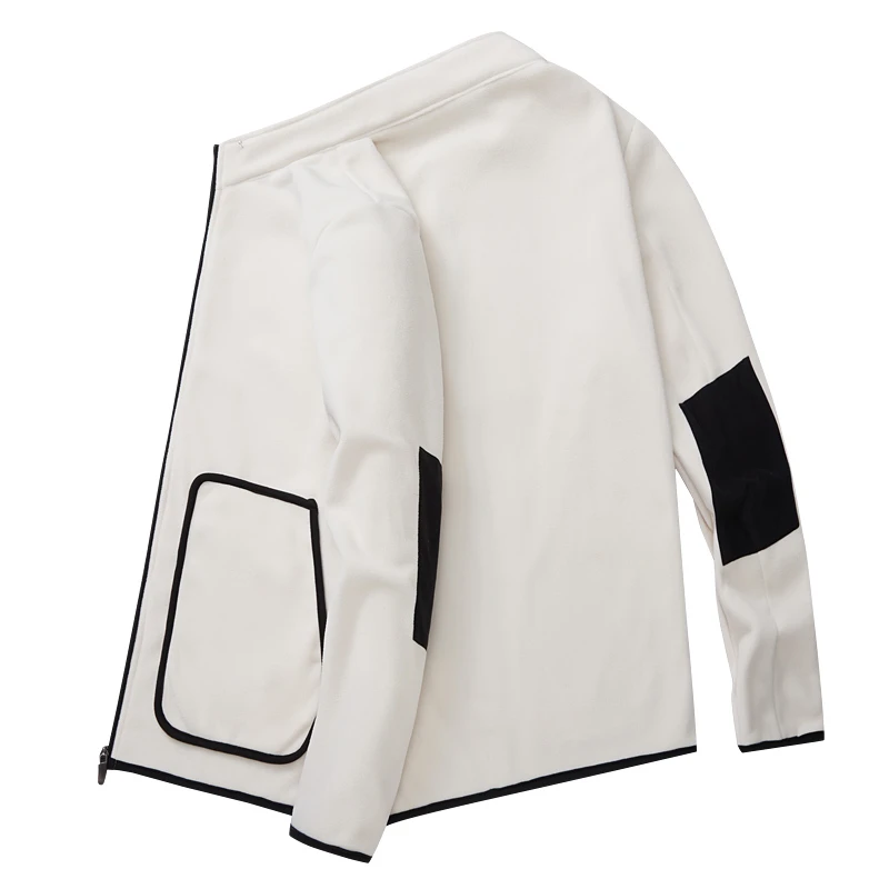 男士保暖秋冬抓绒衣卫衣外套加绒冲锋衣内胆摇粒绒情侣抓绒衣户外