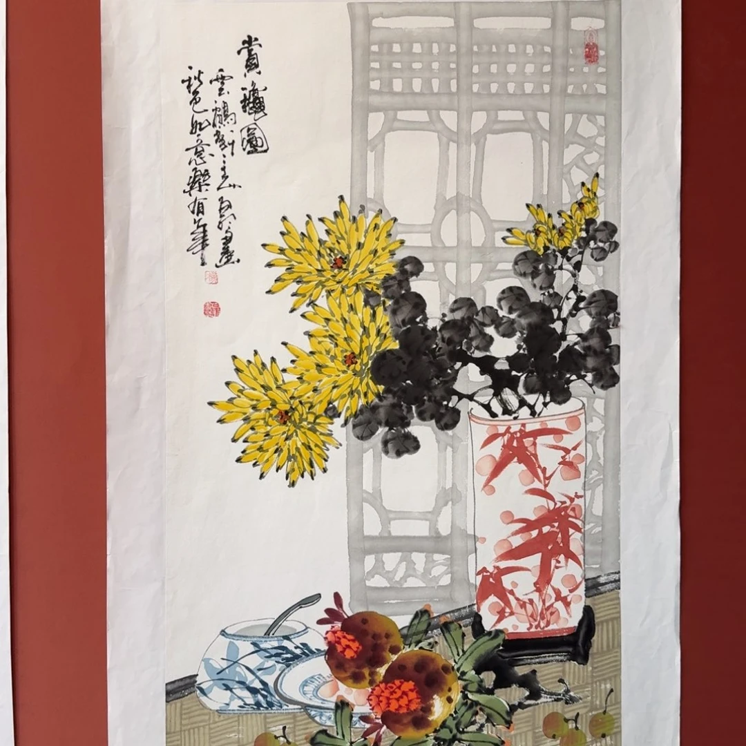 国画白羽老师三尺100*50