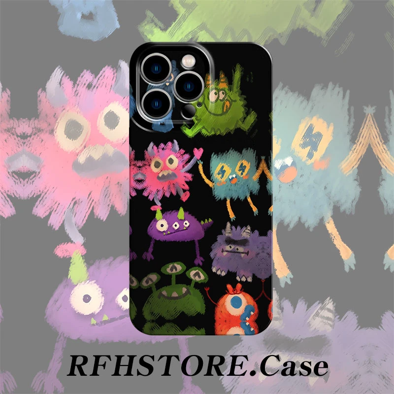 ZMGX毛团小怪兽适用苹果16/15promax菲林手机壳华为vivoppo小米13