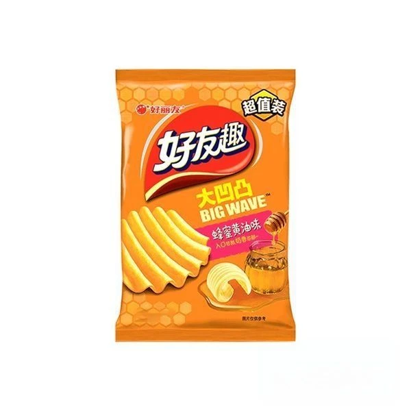好丽友蜂蜜黄油味薯片125g/袋  新老包装随机大包分享装下午茶