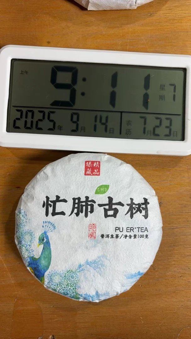 [WZ-19] 2025年 忙肺古树 普洱生茶 100g饼 9-14