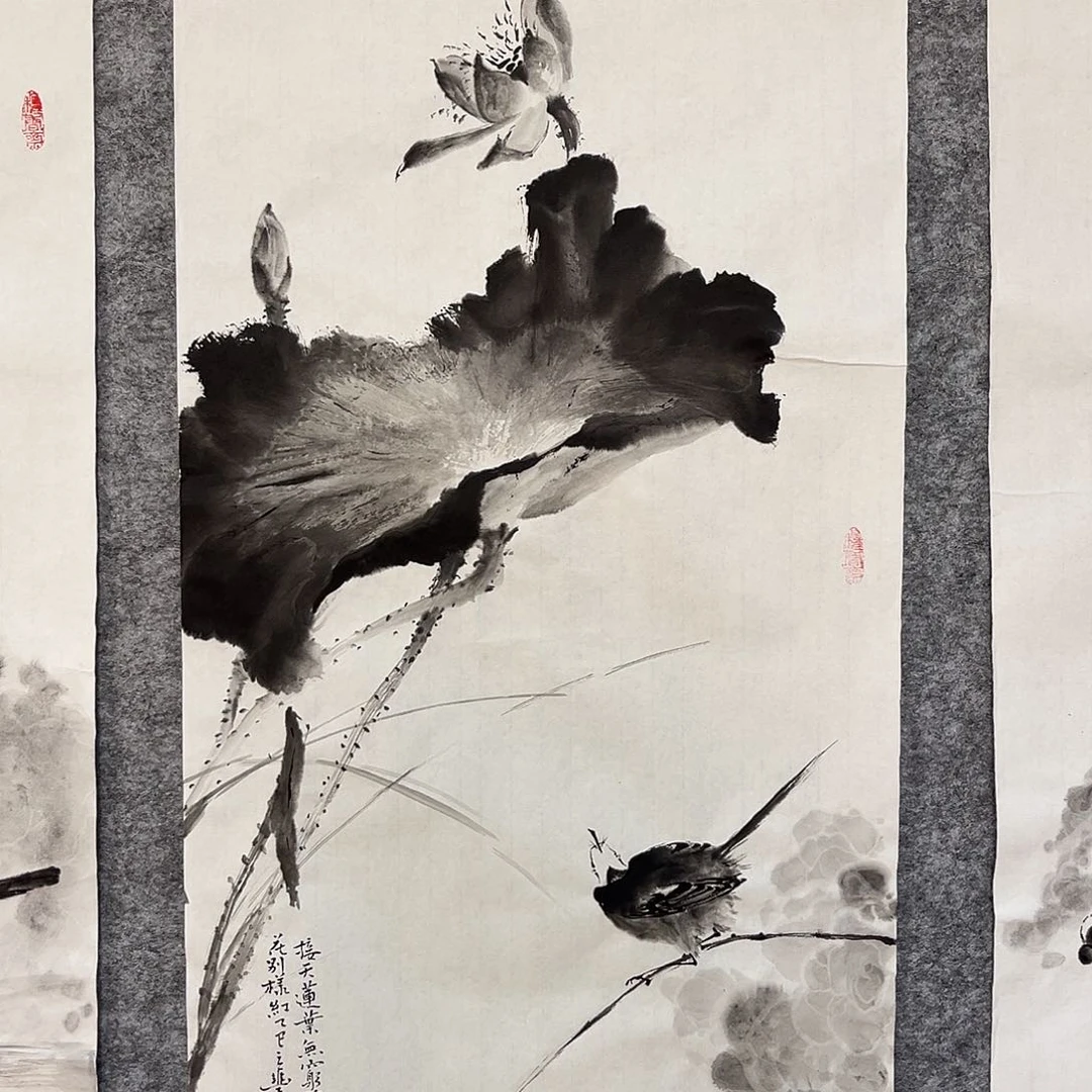 国画花鸟画作品写意