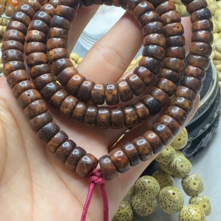 吊坠星月菩提原生态陈籽，切片马蹄珠