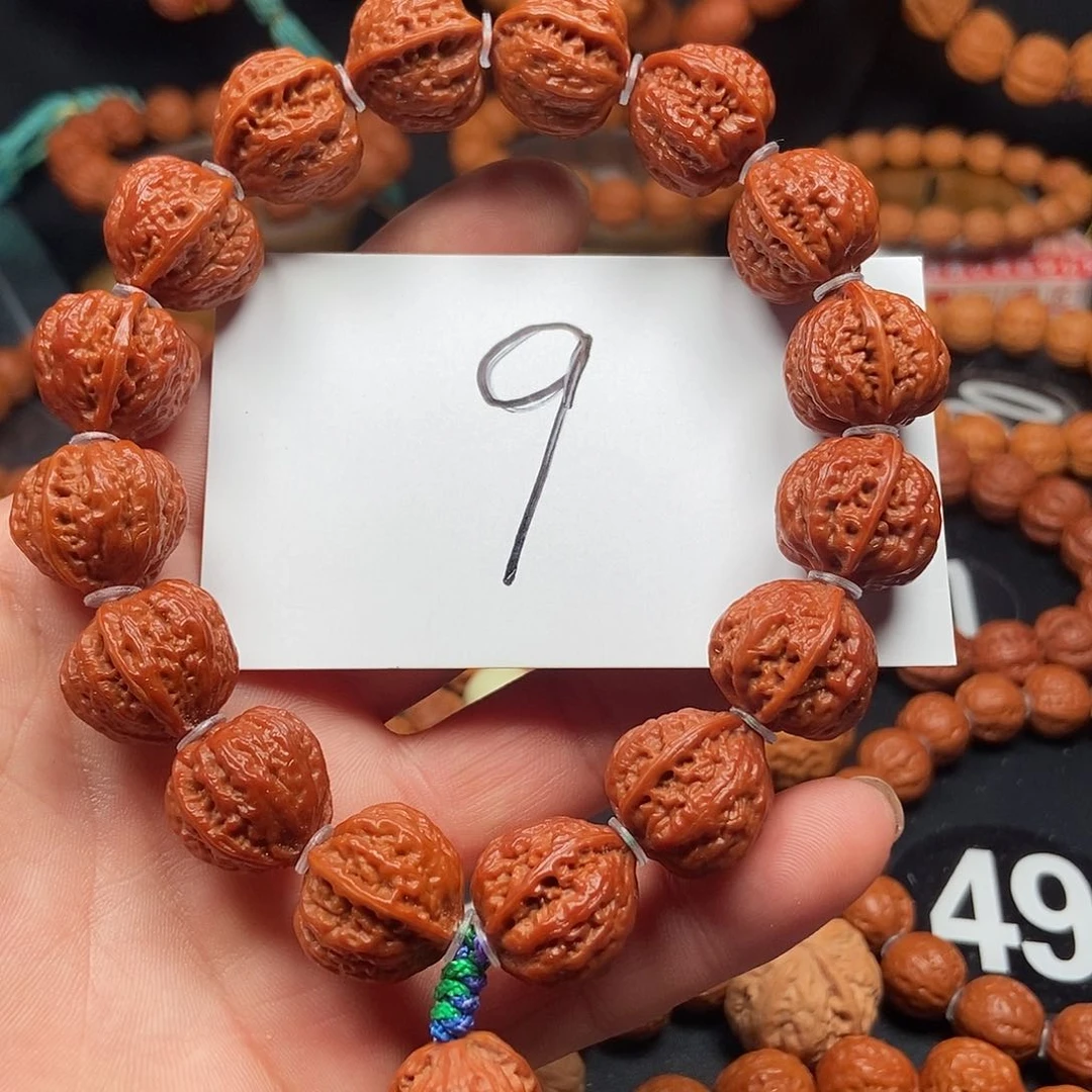 文玩核桃吊坠八棱一道筋18