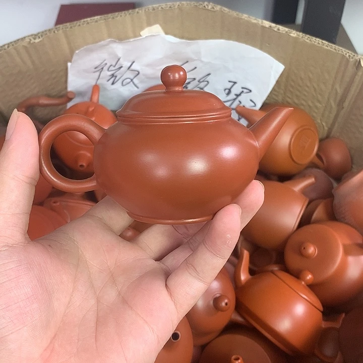 紫砂茶壶原矿朱泥茶壶茶具家用120