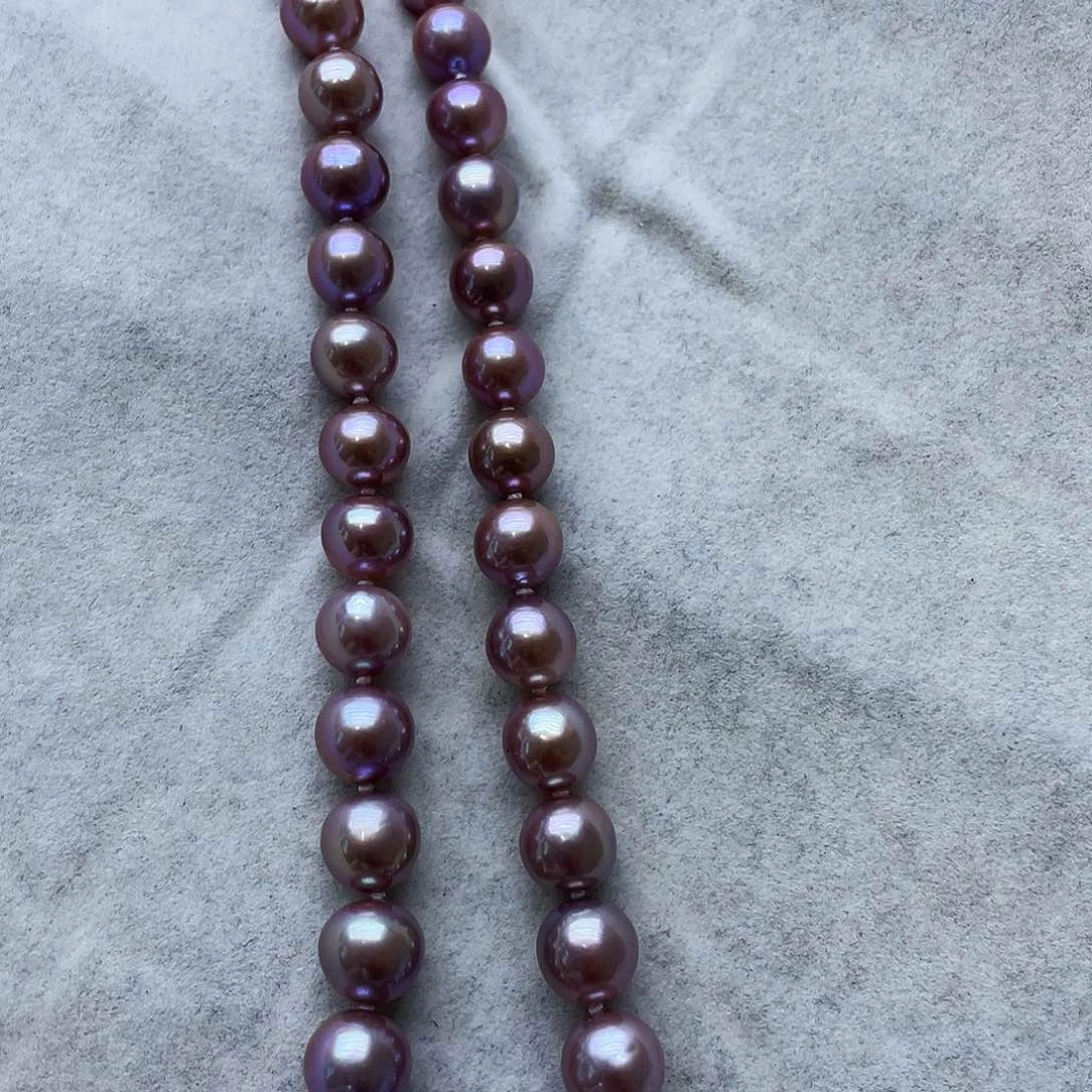 淡水珍珠银S925镶嵌颈饰