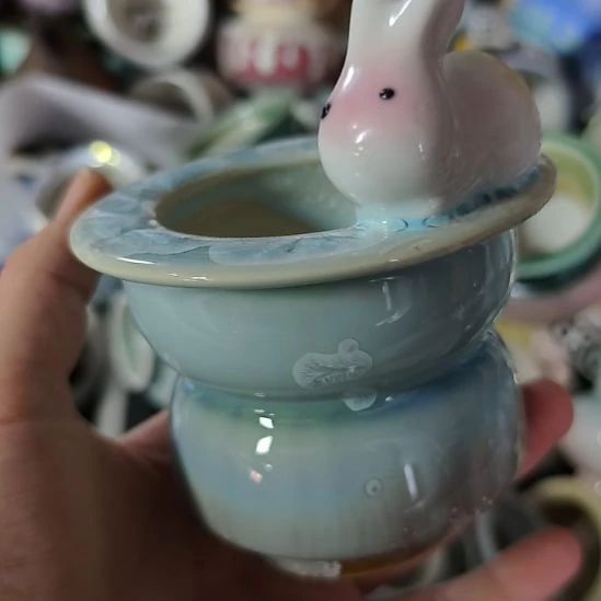 景德镇手工高温陶瓷：内6口高7.5