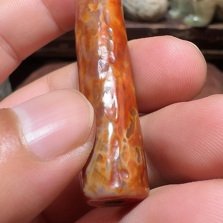西***山玛瑙/玉髓合金颈饰
