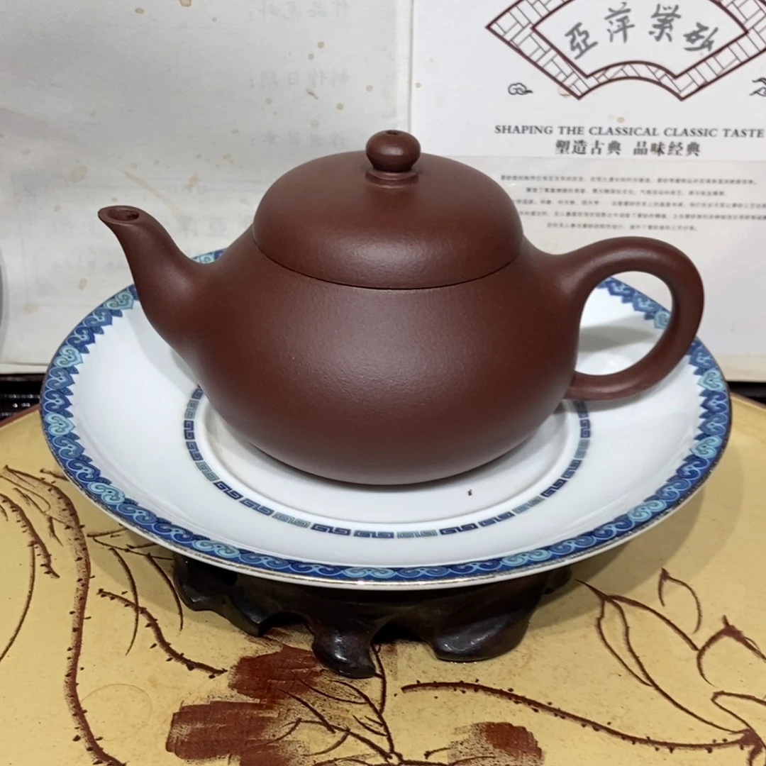 紫砂茶壶底槽清老母亲制作容量160