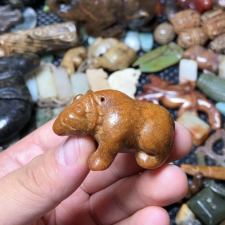 和田玉未镶嵌颈饰73