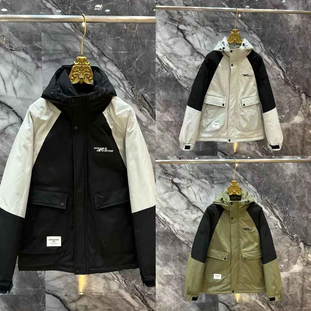 【F】冬季新款简约百搭男女同款加厚防寒服外套8909