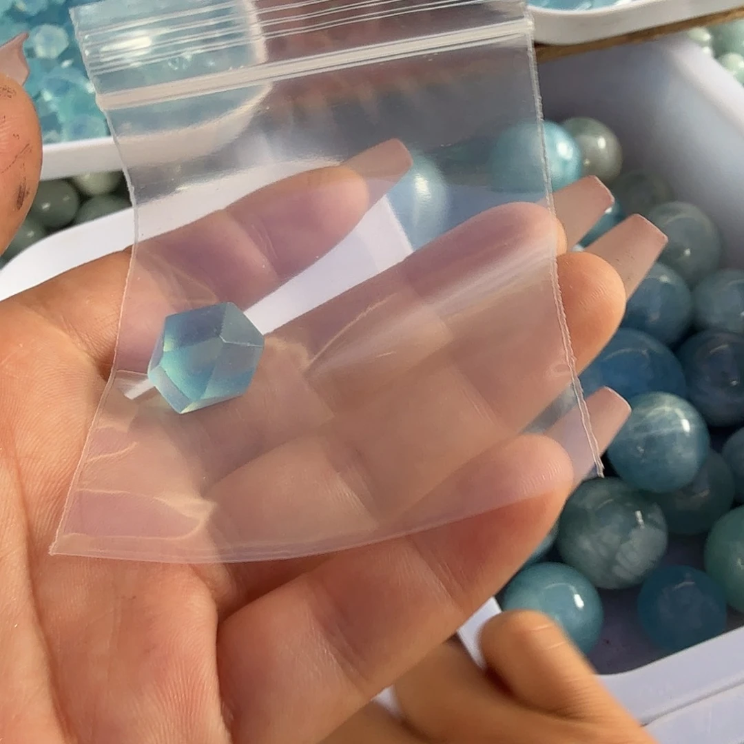 烟晶手链未镶嵌公***双海蓝宝