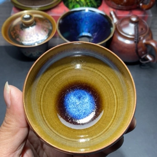 茶盏建盏主人杯茶壶盖碗品茗杯040