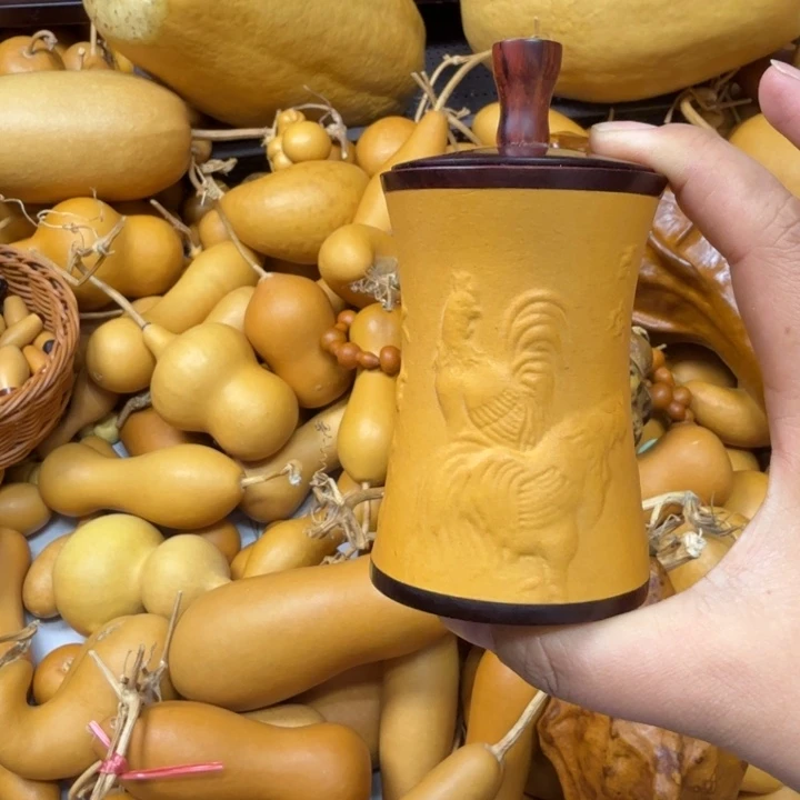 岁***香竹类茶叶罐葫芦摆件