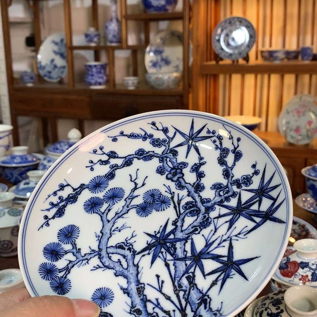 錡镇堂手工手绘壶承