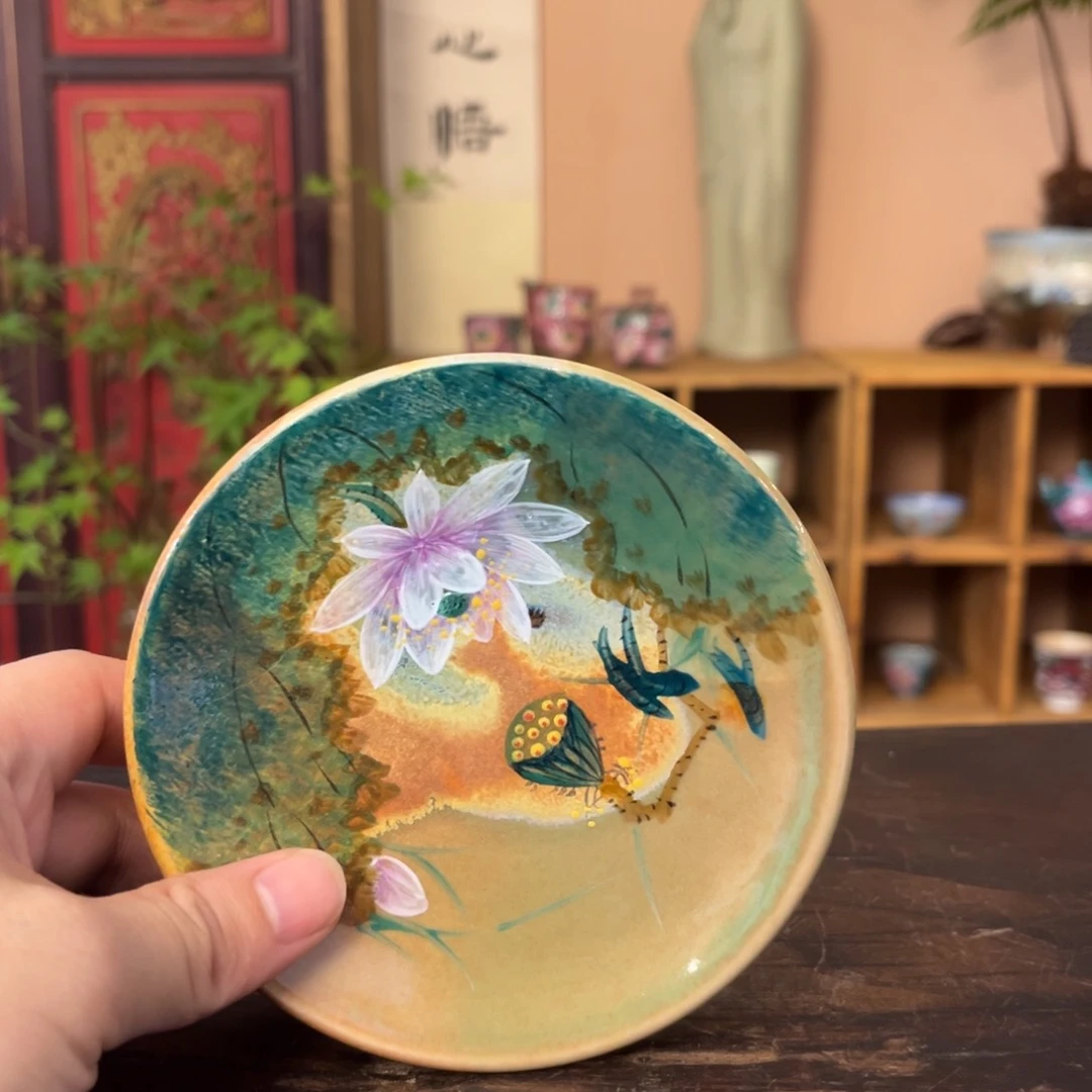 柴烧手工手绘陶瓷