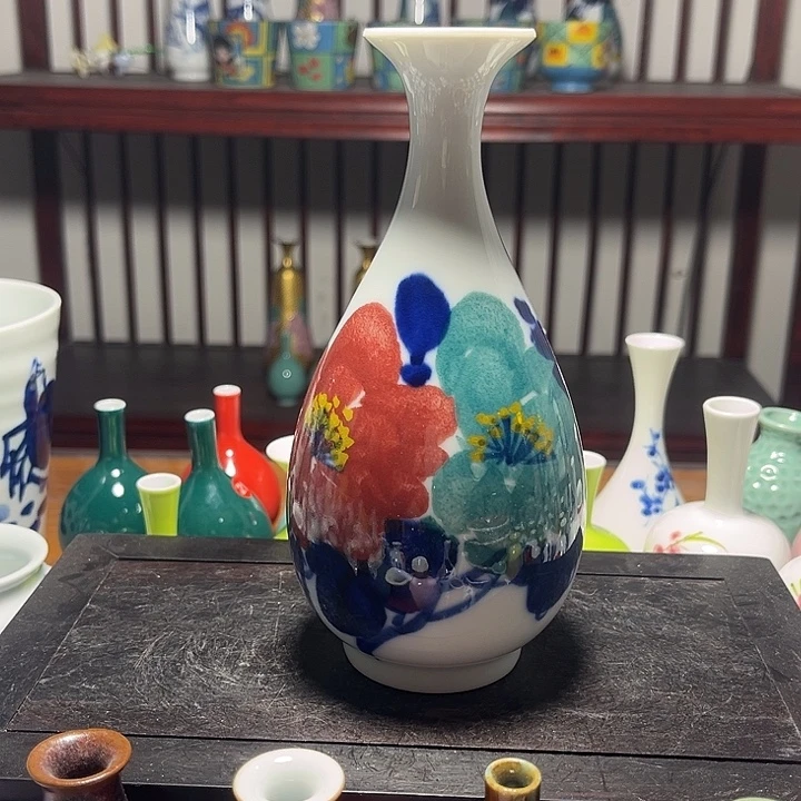 摆件陶景德镇陶瓷高17cm