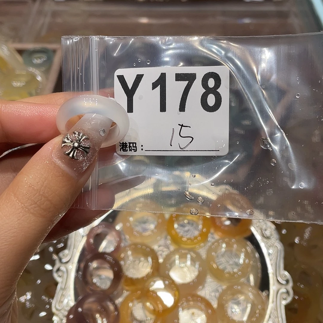玛瑙/玉髓未镶嵌戒指178