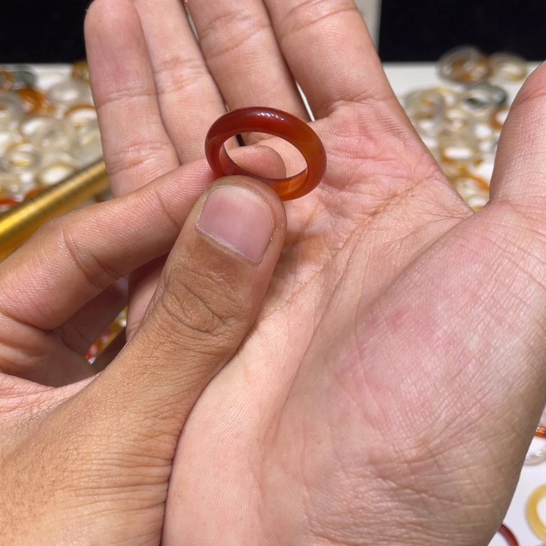 玛瑙/玉髓合金戒指92号港16 默认瑕疵