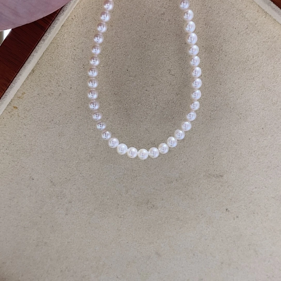 淡水珍珠手绳银S925镶嵌3.5/4