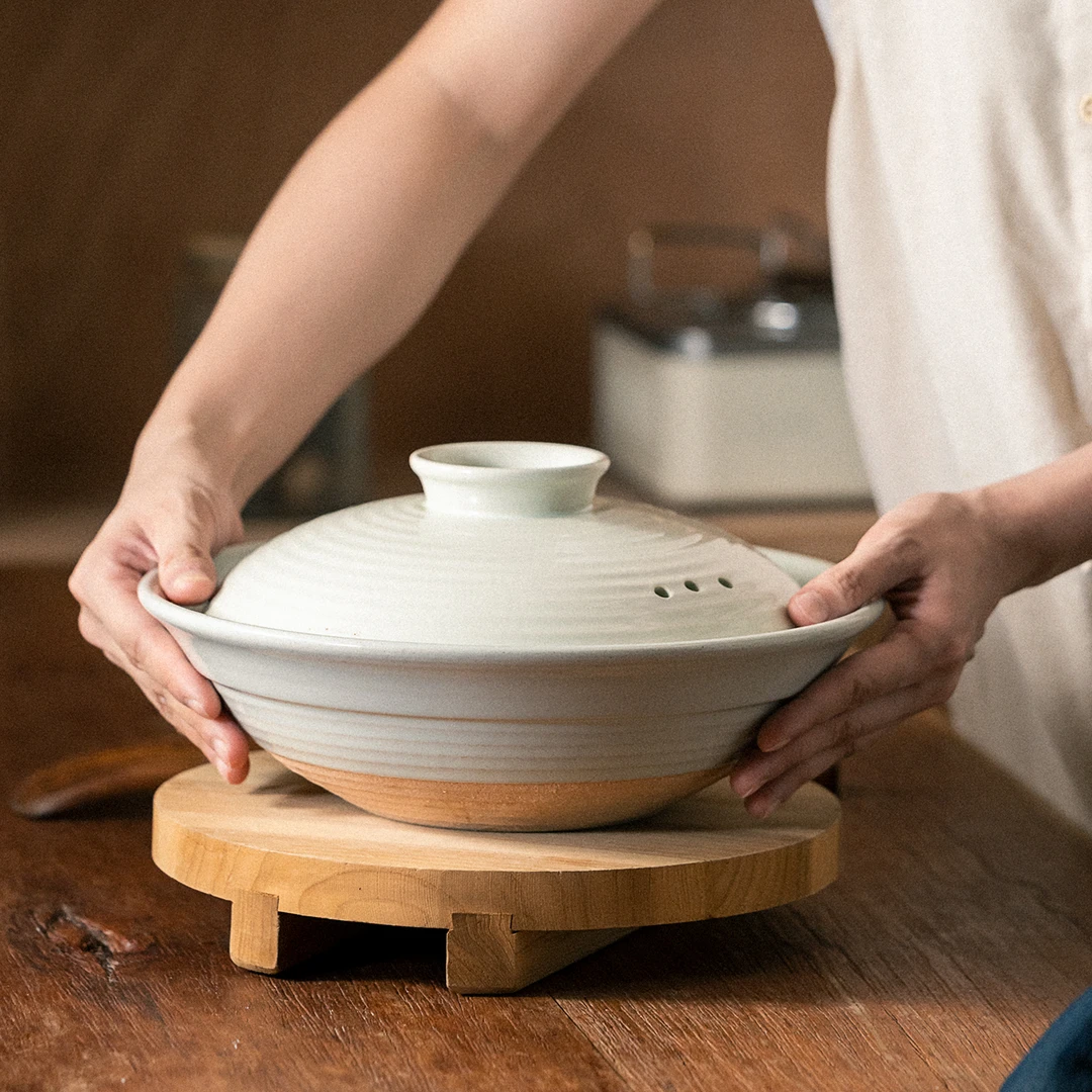 【万土烧-团圆水影蓝】炖菜煲仔饭土锅砂锅厨房耐高温家用干烧