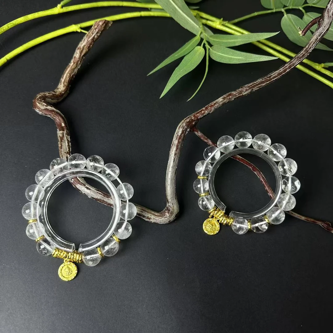 轻奢百搭款白水晶手串-多样性发其一-s1262