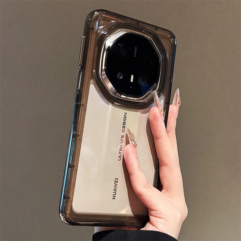 简约透黑硅胶适用华为mate70rs非凡大师手机壳新款mate60pro+防摔