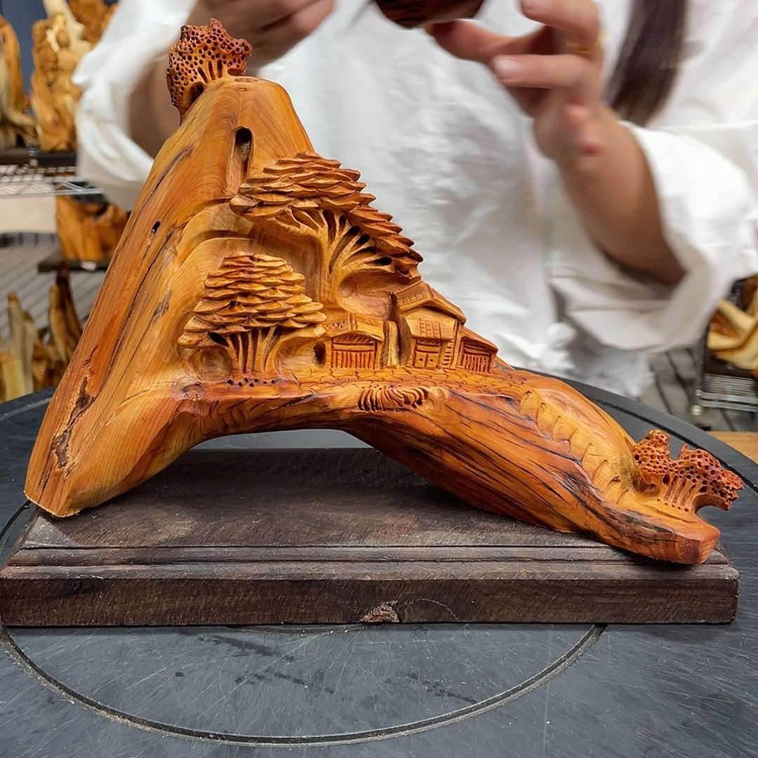 柏木（崖柏）山水倒流香送两盒香