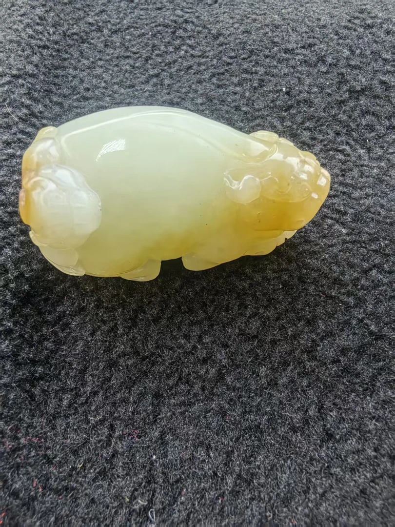 合金锦纶吊坠 新疆糖料玉质貔貅吊坠