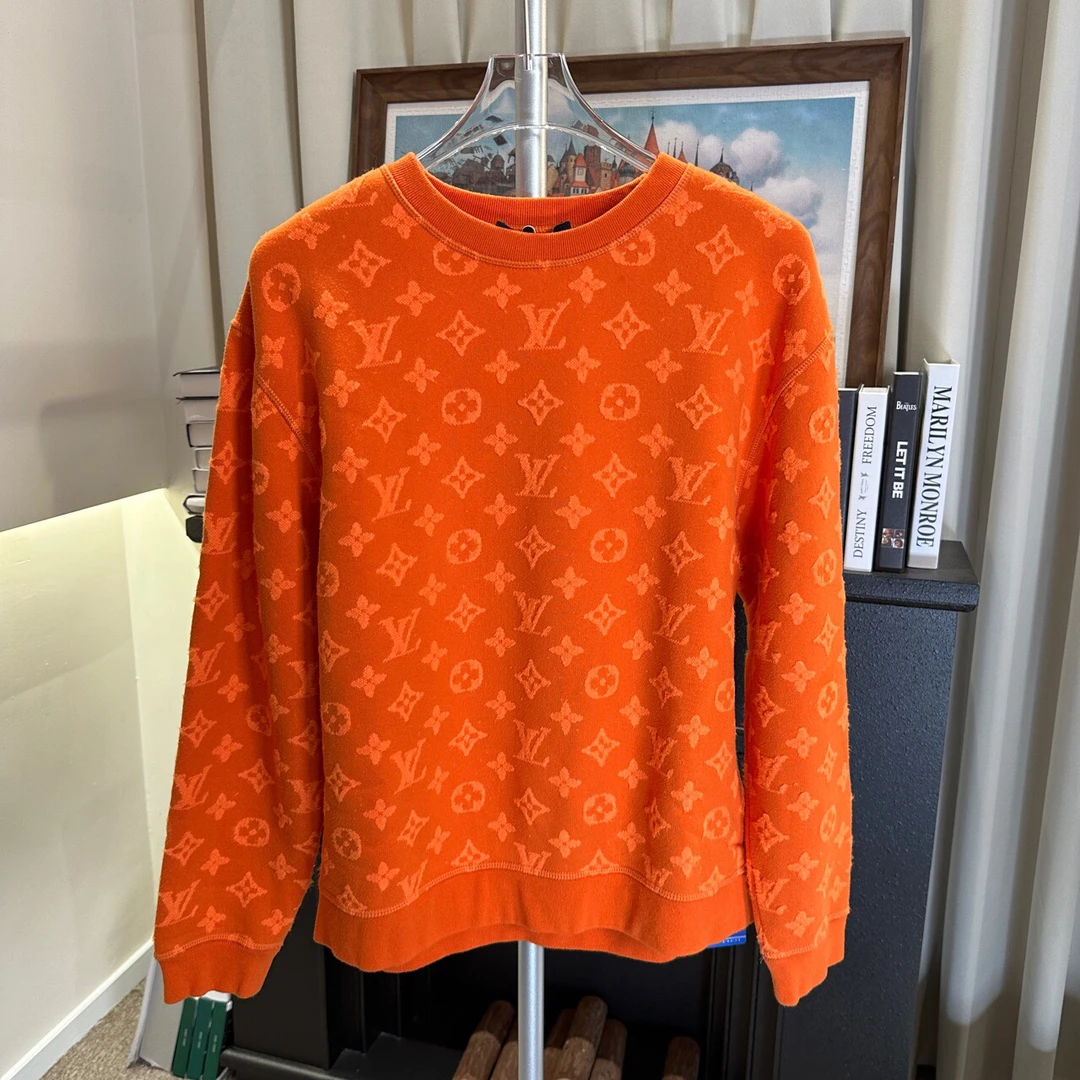 99新 LouisVuitton/路易威登 满印老花logo卫衣S码原价8650 LV559