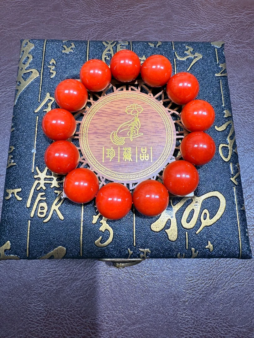 四川凉山纯天然红玛瑙佛珠手串18mm男女款【假一罚三】