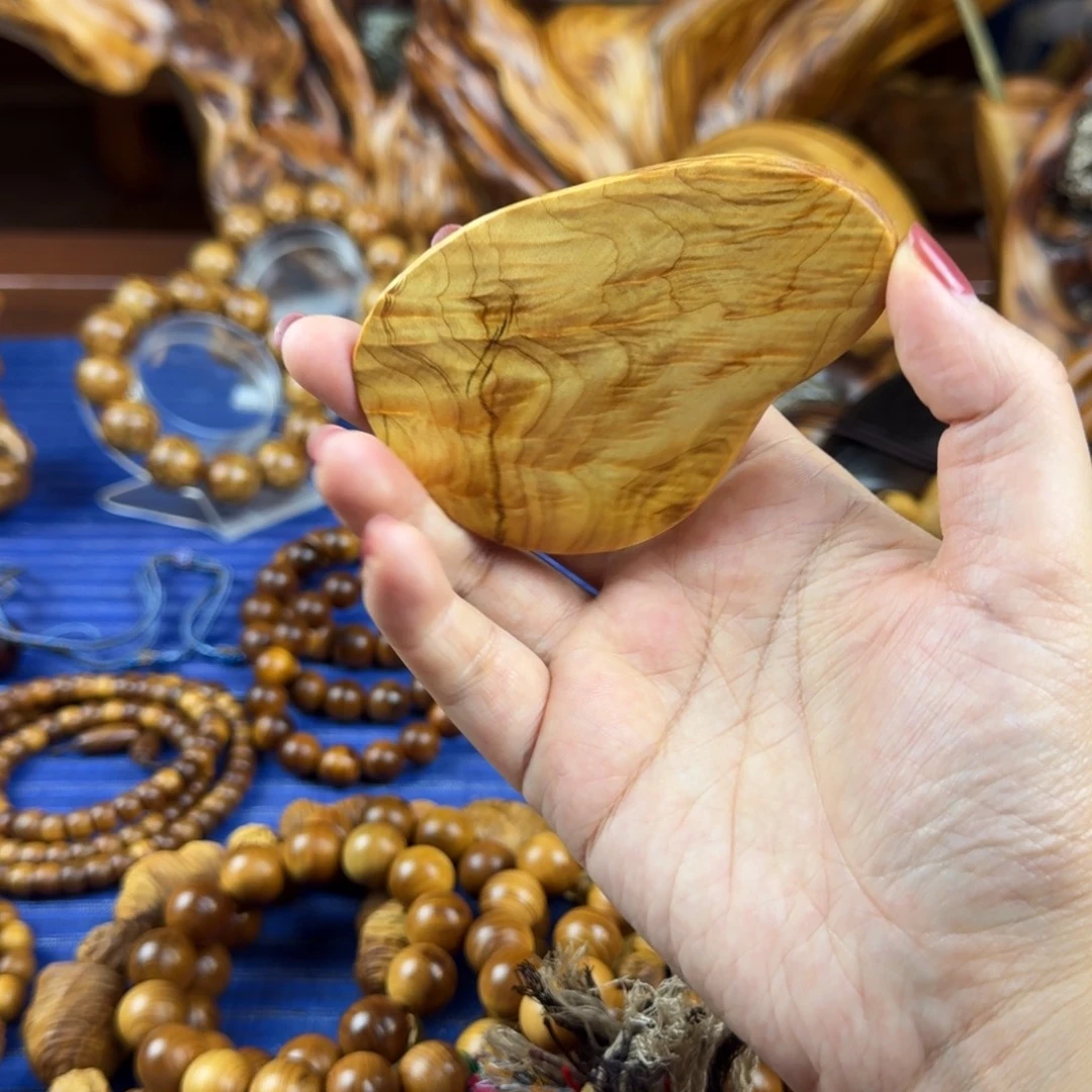 柏木（崖柏）北太行崖柏陈化花纹刮痧板