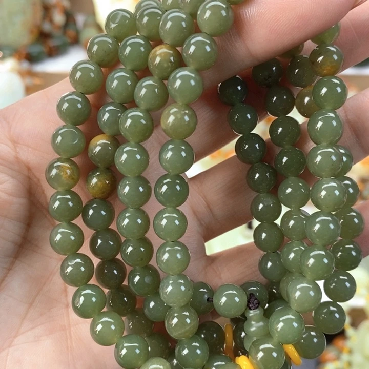 【闪购商品】透闪石质玉手串未镶嵌