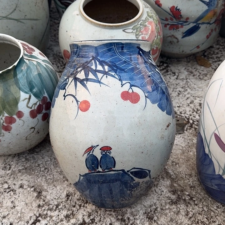 微瑕景德镇手工花瓶