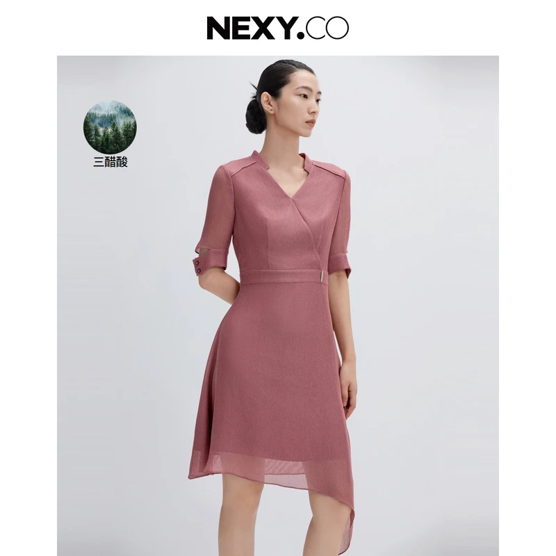 NEXY.CO/奈蔻绞综连衣裙|奢级三醋|仲夏出行|欧若风|XF05344A1