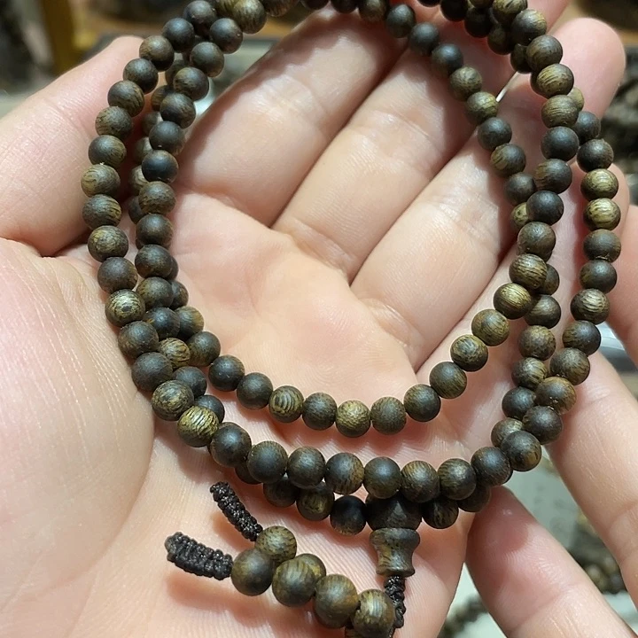 沉香碎屑沉香奇楠白棋5mm多圈10克