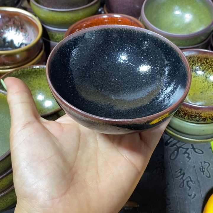 茶盏建阳建盏微瑕平口