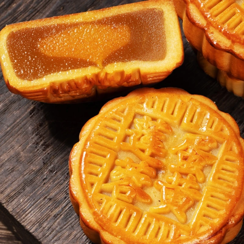 【10个】100克广式蛋黄莲蓉月饼传统经典皮薄馅足中秋糕点零食