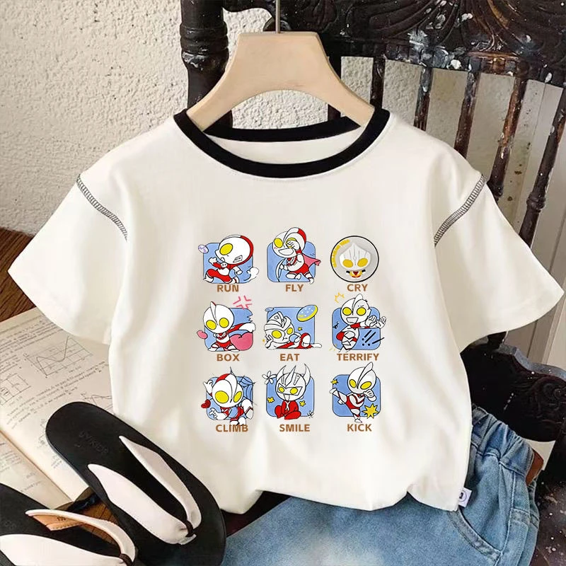 儿童短袖纯棉夏季T恤卡通半袖男童上衣新款女童宝宝洋气薄款潮t