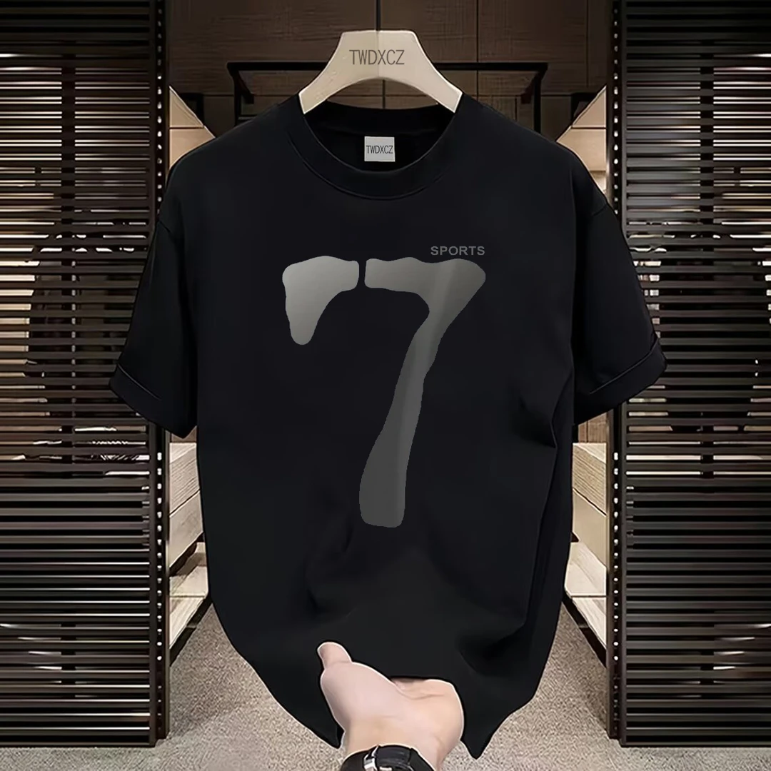 大尺码短袖男大码男装夏季新款重磅纯棉加肥加大胖子半袖T恤男款T